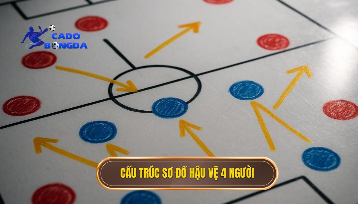 Bản chất và cấu trúc cơ bản của sơ đồ hậu vệ 4 người