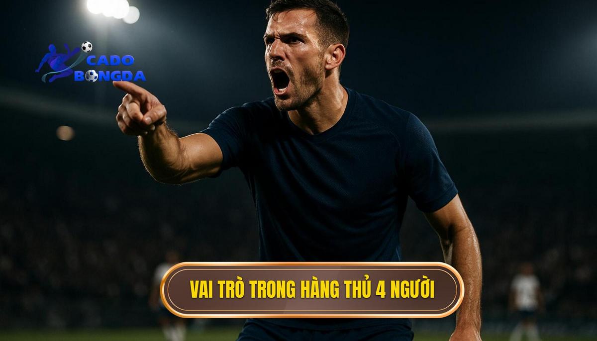 Phân tích vai trò chuyên sâu của từng vị trí trong hàng thủ 4 người