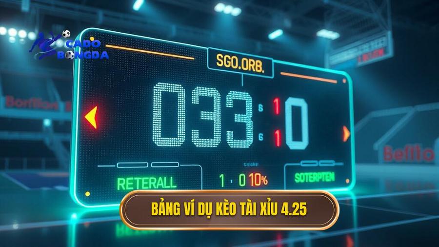 Kèo tài xỉu 4.25 là gì? Giải mã chi tiết và chiến thuật chơi bất bại 2 2. Bảng ví dụ kèo tài xỉu 4.25