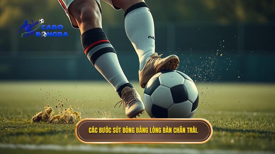Kỹ thuật sút bóng bằng lòng bàn chân trái: Bí quyết làm chủ đường bóng chính xác 2 2. Các bước sút bóng bằng lòng bàn chân trái. (1)